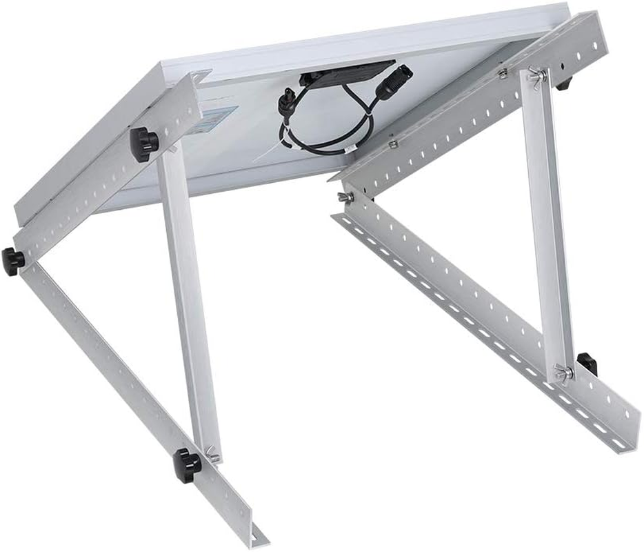 Renogy Solar Panel Tilt Mount Bracket RV Roof Flat Surface Aluminum Mounting Set