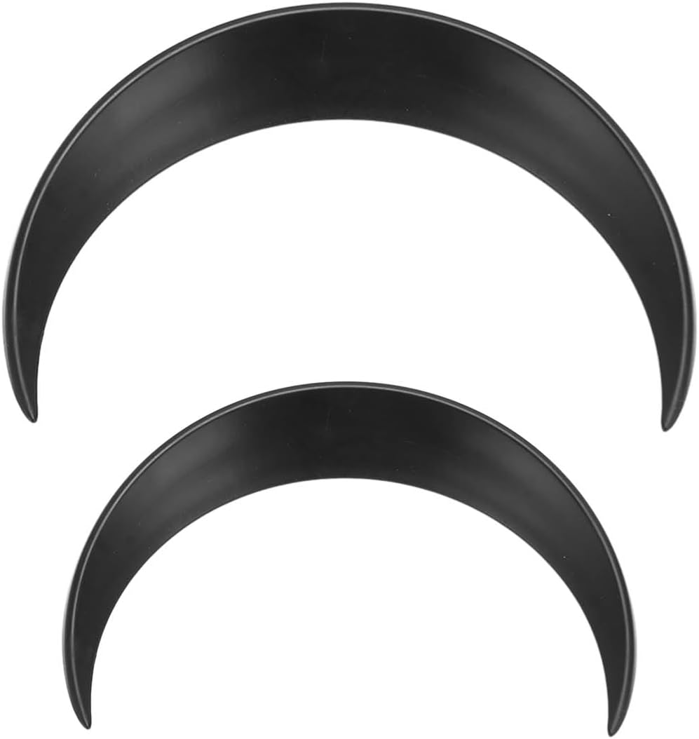 Moon Hair Stick, Easy to Use 2Pcs Moon Hairpin for Daily (Black) image number 6