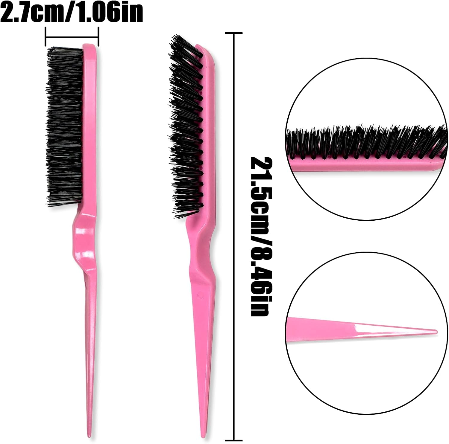 HAIKING Curly Hair Brush, 3 PCS Bounce Comb for Detangling, Styling Hair (3 Colors) image number 2