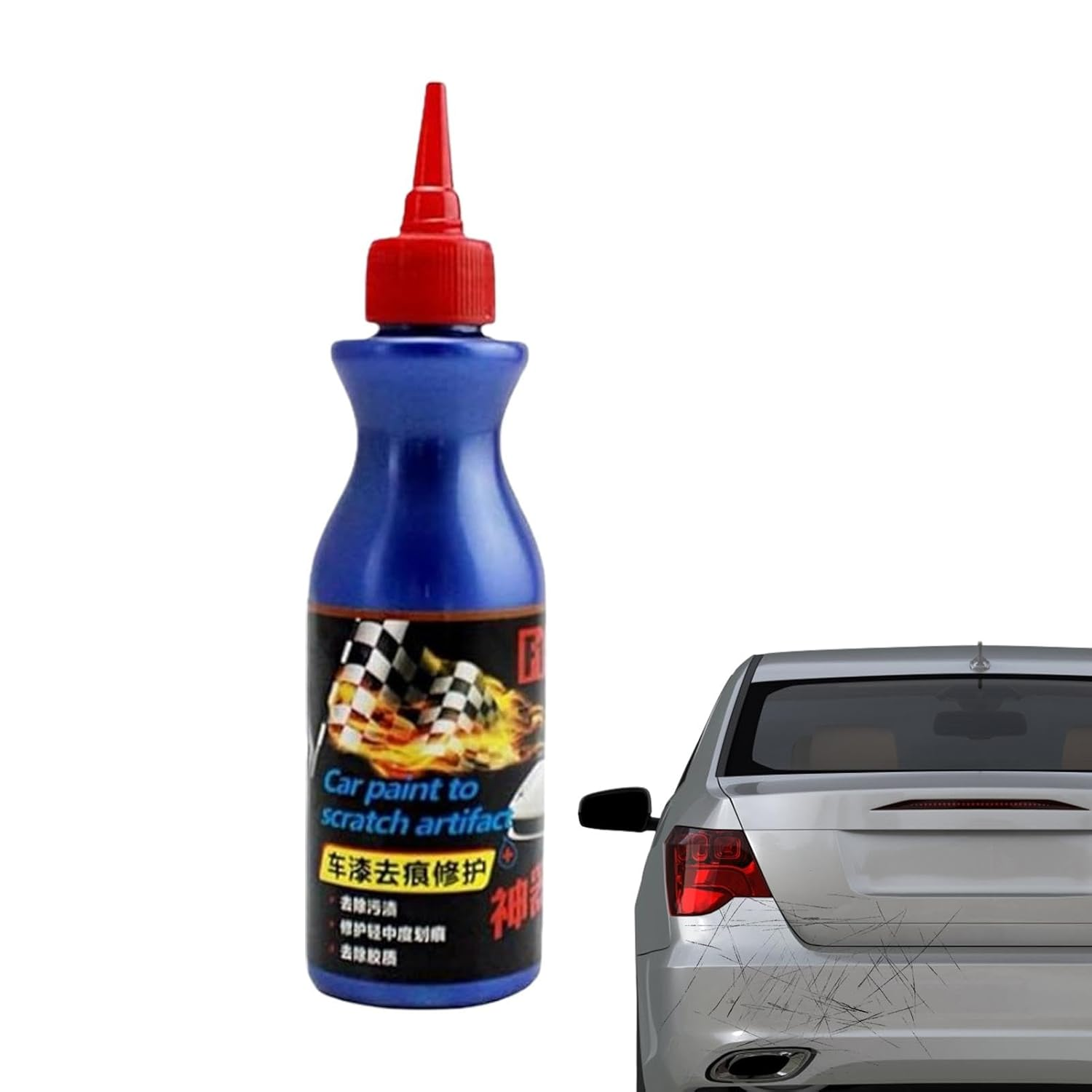 Car Scratch Repair Paint | 100Ml Fluid for Auto Paint Scratches Repair and Restore,Car Maintenance Solution for Scratch Removal Door Handles, Paint image number 2