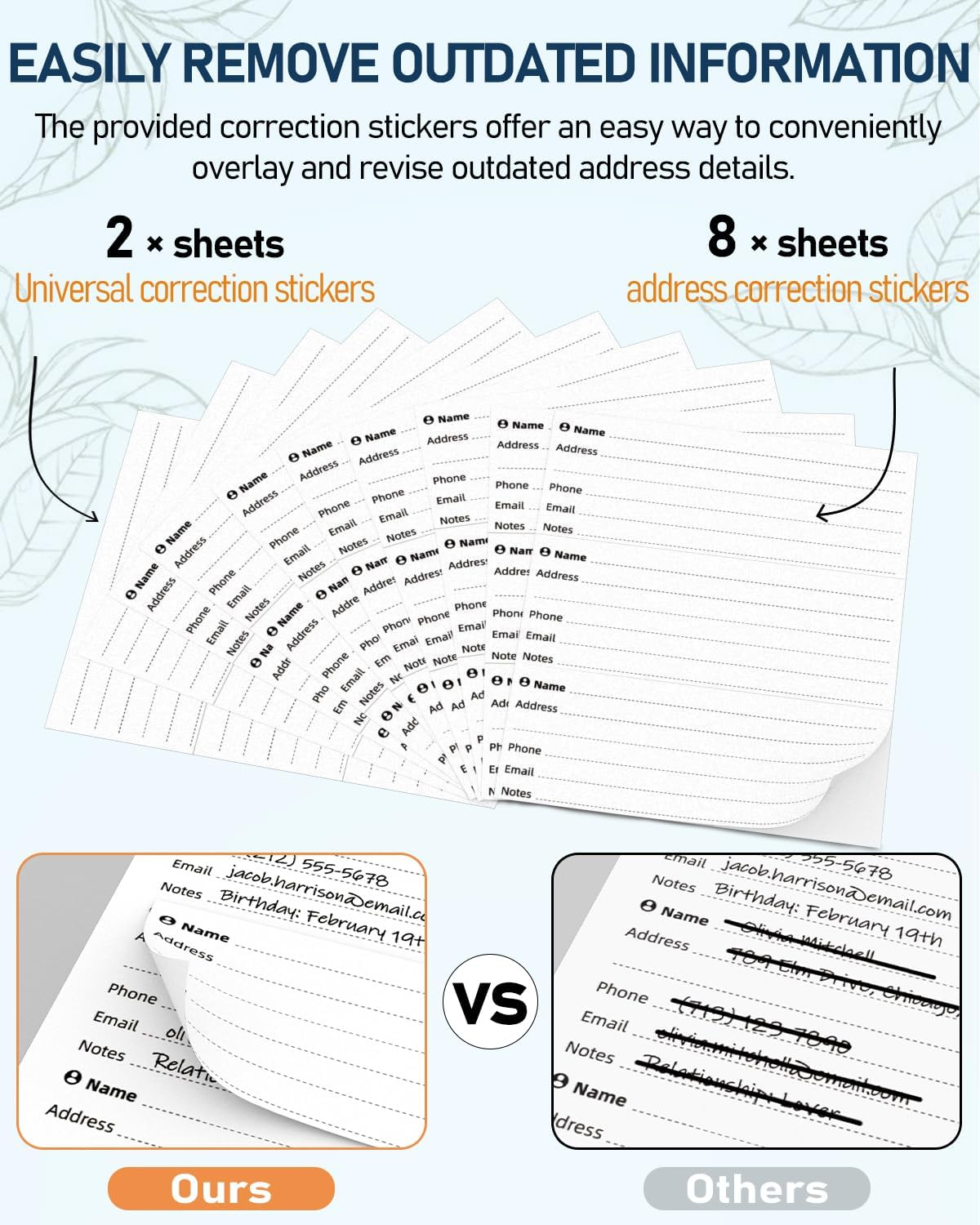 WEMATE Spiral Address Book with Alphabetical Tabs, Leather Password Book, Address Organizer Telephone Notebook Journal Keep Contact Safe Hardcover Large Print for Seniors Home Office 5.8&Prime;&times;8.2&Prime;, Black - Green image number 2