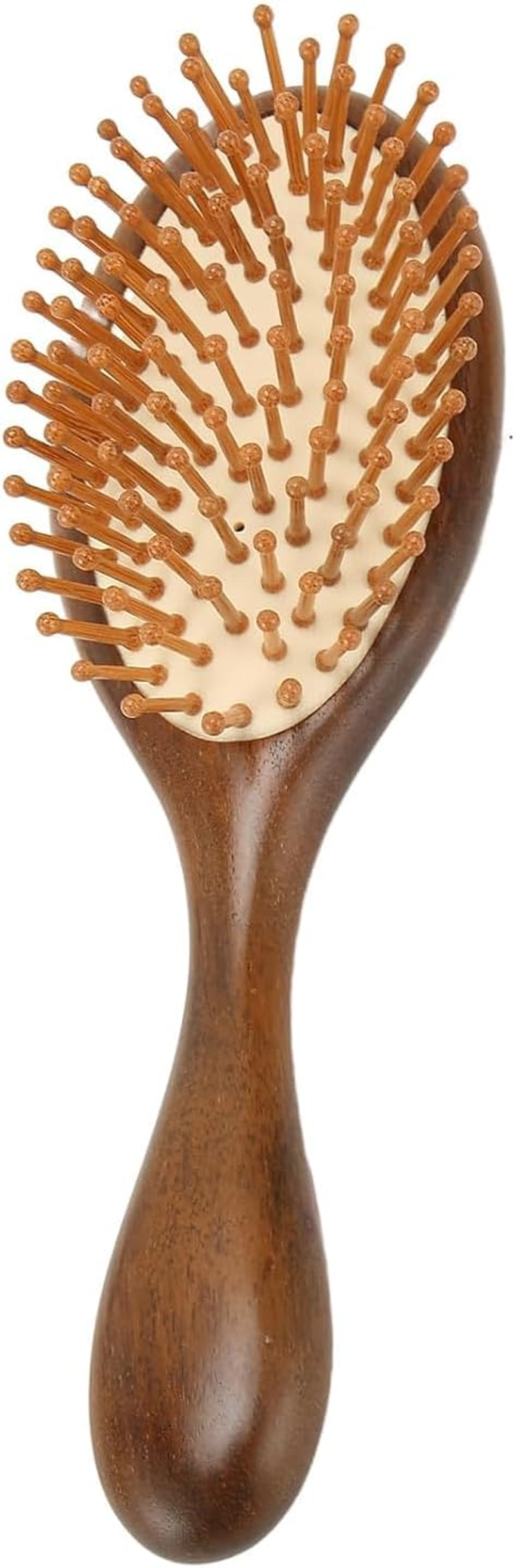 Havvo Hair Brush, Sandalwood Wooden Massage Comb, Air Cushion Comb for Men and Women with Cleaning Brush, Wooden Hairbrush Detangling Brush and Brush for Thick or Long Hair image number 5