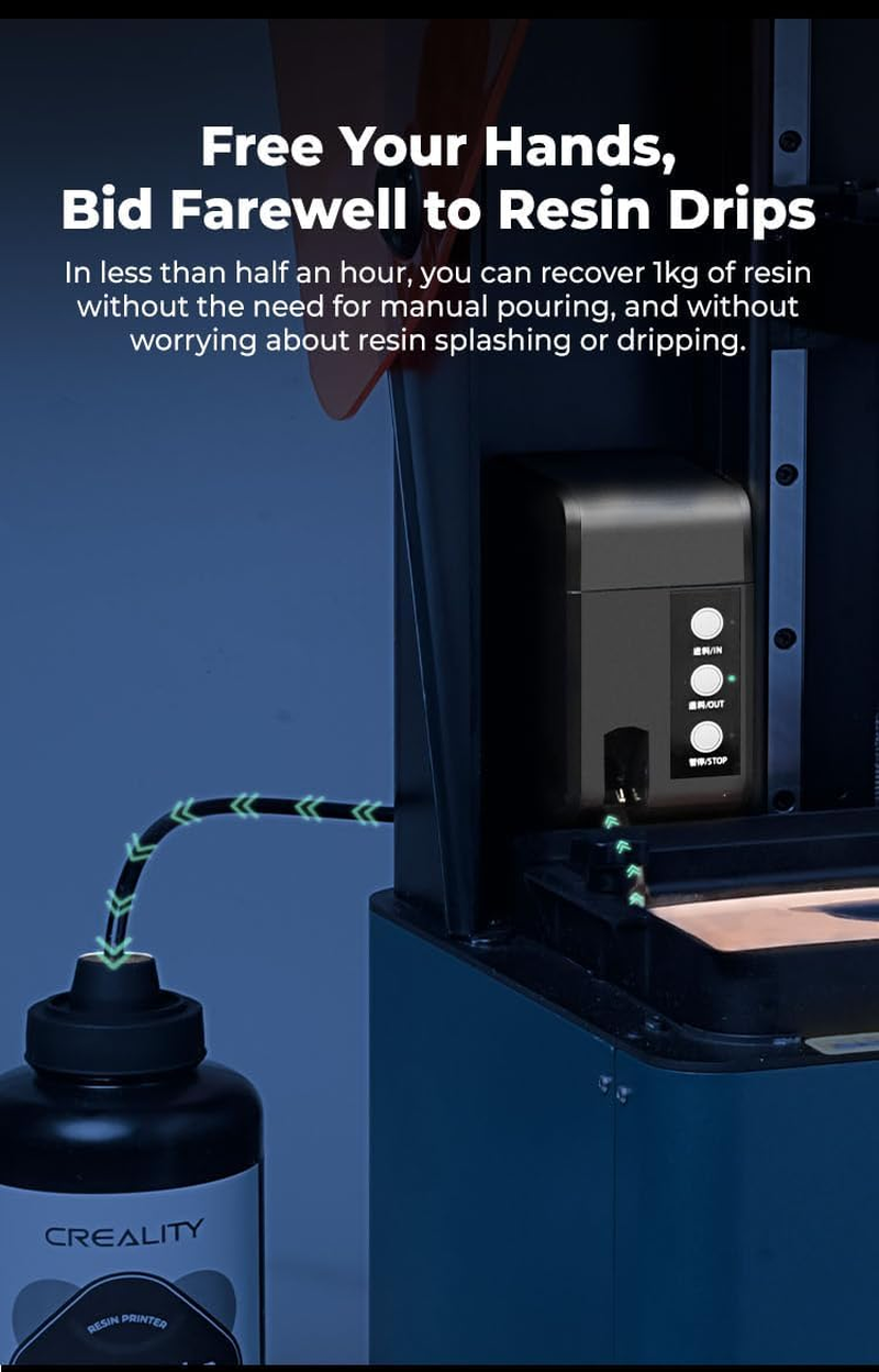 Creality Smart Resin Pumping Module, Resin Auto-Fill Function, One-Click Start and Stop, Intelligent Feeding, 3D Printer Accessories for HALOT-MAGE PRO/HALOT-MAGE S image number 5