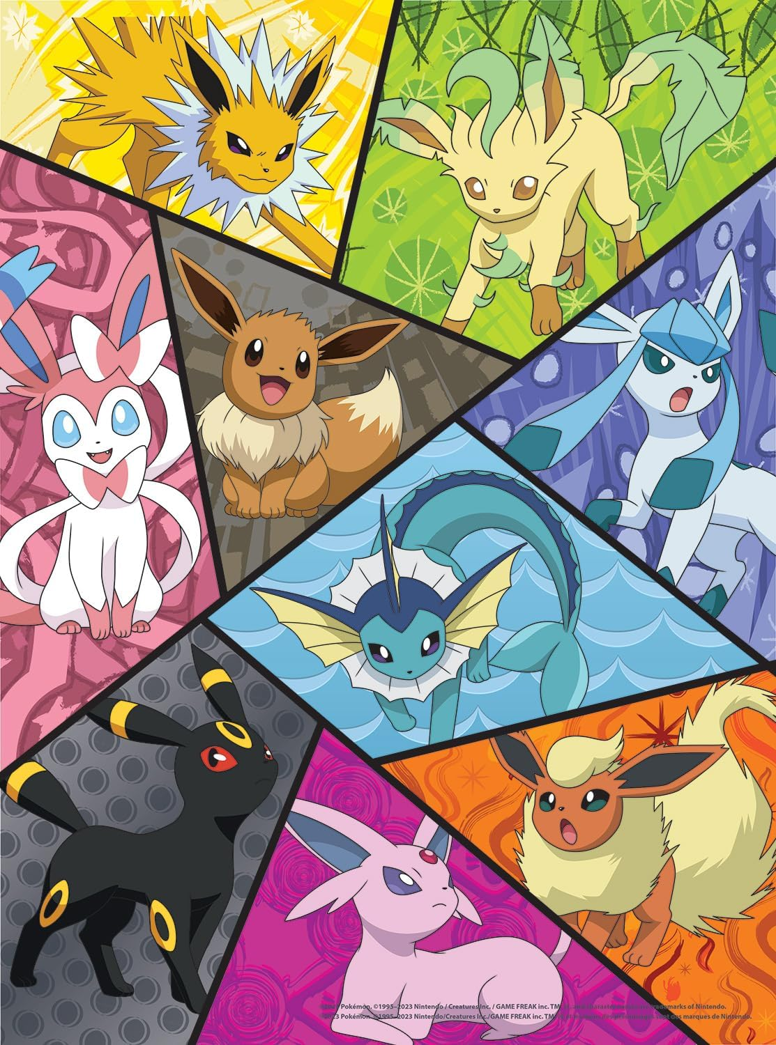 Buffalo Games - Pokemon - Eevee Montage - Multipack Jigsaw Puzzles for Adults Challenging Puzzles Perfect for Game Nights - Finished Size Varies