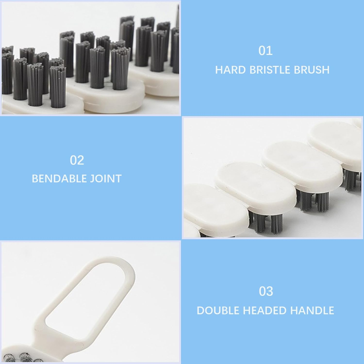 2 PCS Bendable Crevice Cleaning Brush image number 2