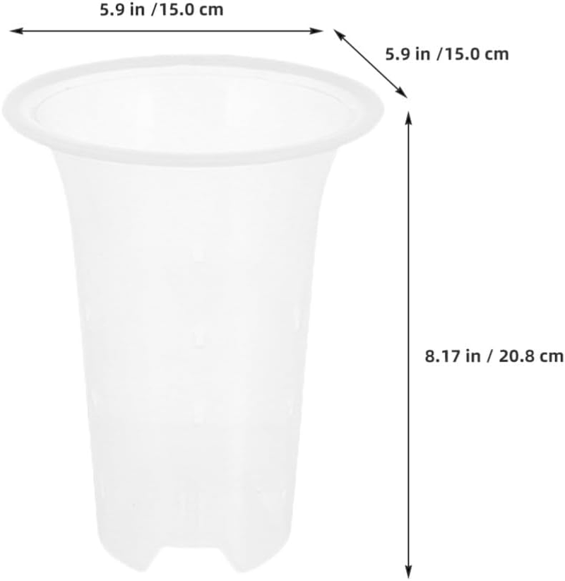 SUPVOX 8Pcs Orchid Flower Pots Transparent Planting Containers Material Ventilated Design for Use for Propagation and Home Gardening