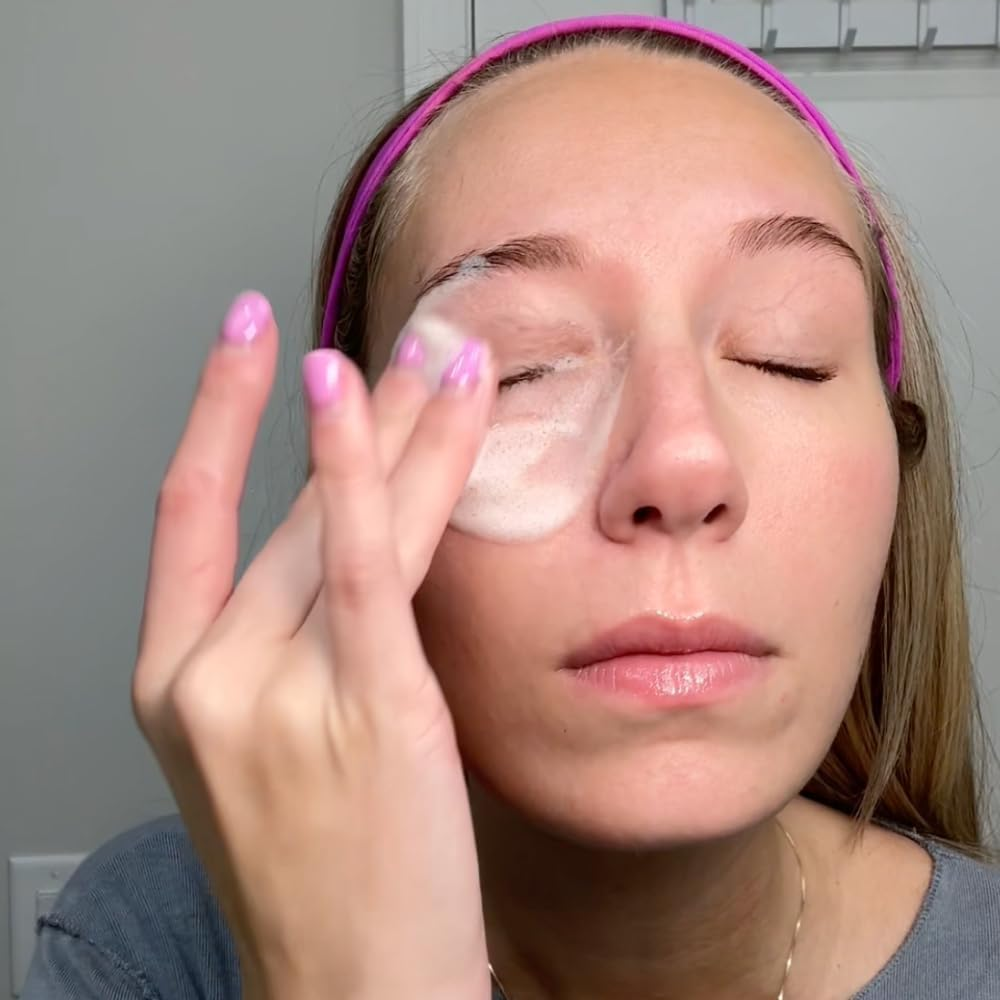 We Love Eyes - Supergla&trade; Eyelid & Eyelash Foaming Cleanser - Plant Based Cleanser. All Natural. Cruelty Free. Wash Away Makeup Gently.