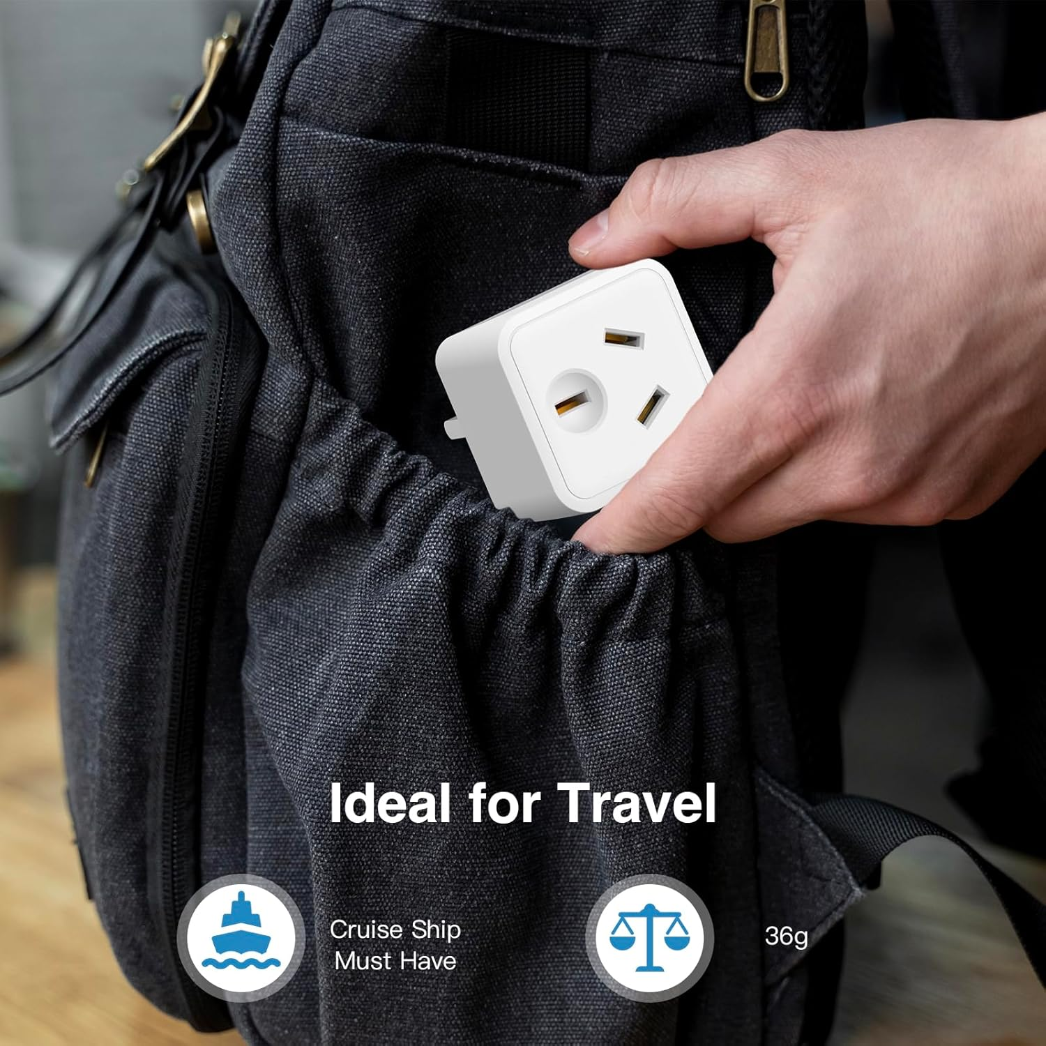 UK Travel Adapter, Dozianai Pack of 2 AU to UK Plug Adapter Grounded Type G Travel Power Plug for Ireland, England, Scotland, Kenya,Singapore,British,Uganda,Hong Kong and More-White image number 6