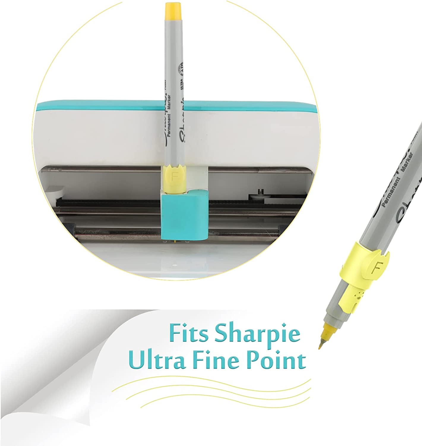 Craverland Pen Adapter Set for Cricut Joy - 8 Pack Pen Adapters Work with Cricut/Sharpie and Other Pens Markers Compatible with Cricut Joy image number 2