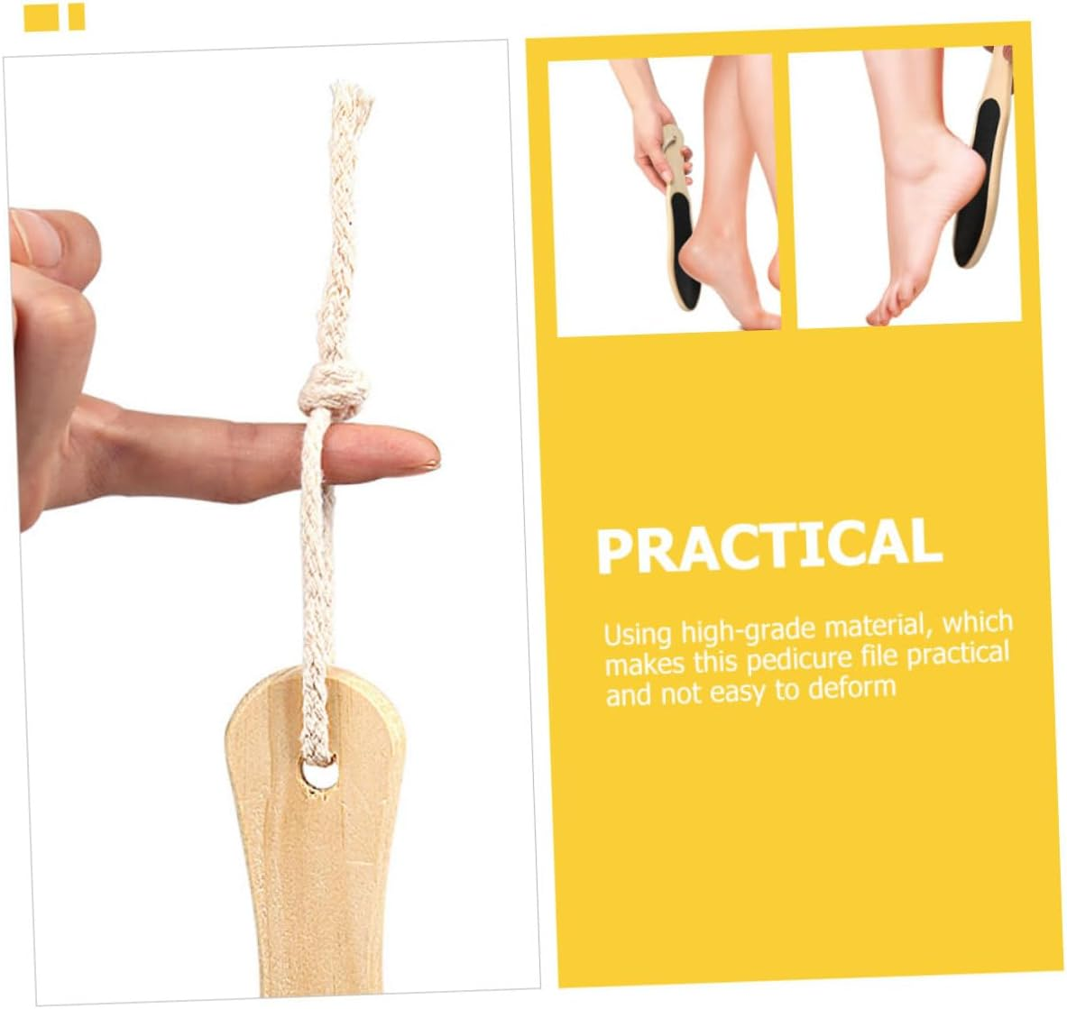 Ipetboom 2Pcs Ergonomic Foot Scrapping Boards Foot Care Files Reusable Dead Skin Removers image number 5