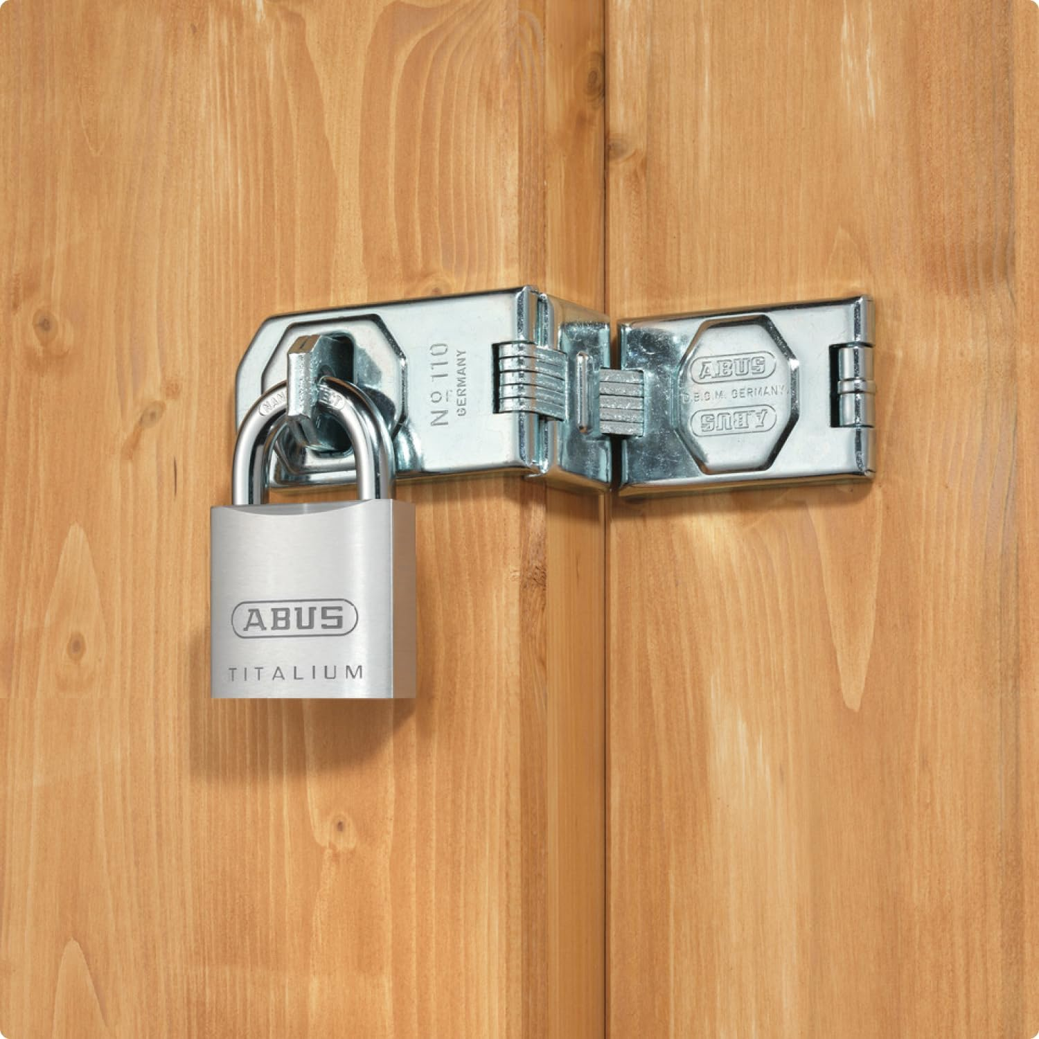 ABUS Titalium 64TI/45 Padlock - Basement Lock with Lock Body Made of Special Aluminium - Hardened Steel Shackle - ABUS Security Level 5 image number 4