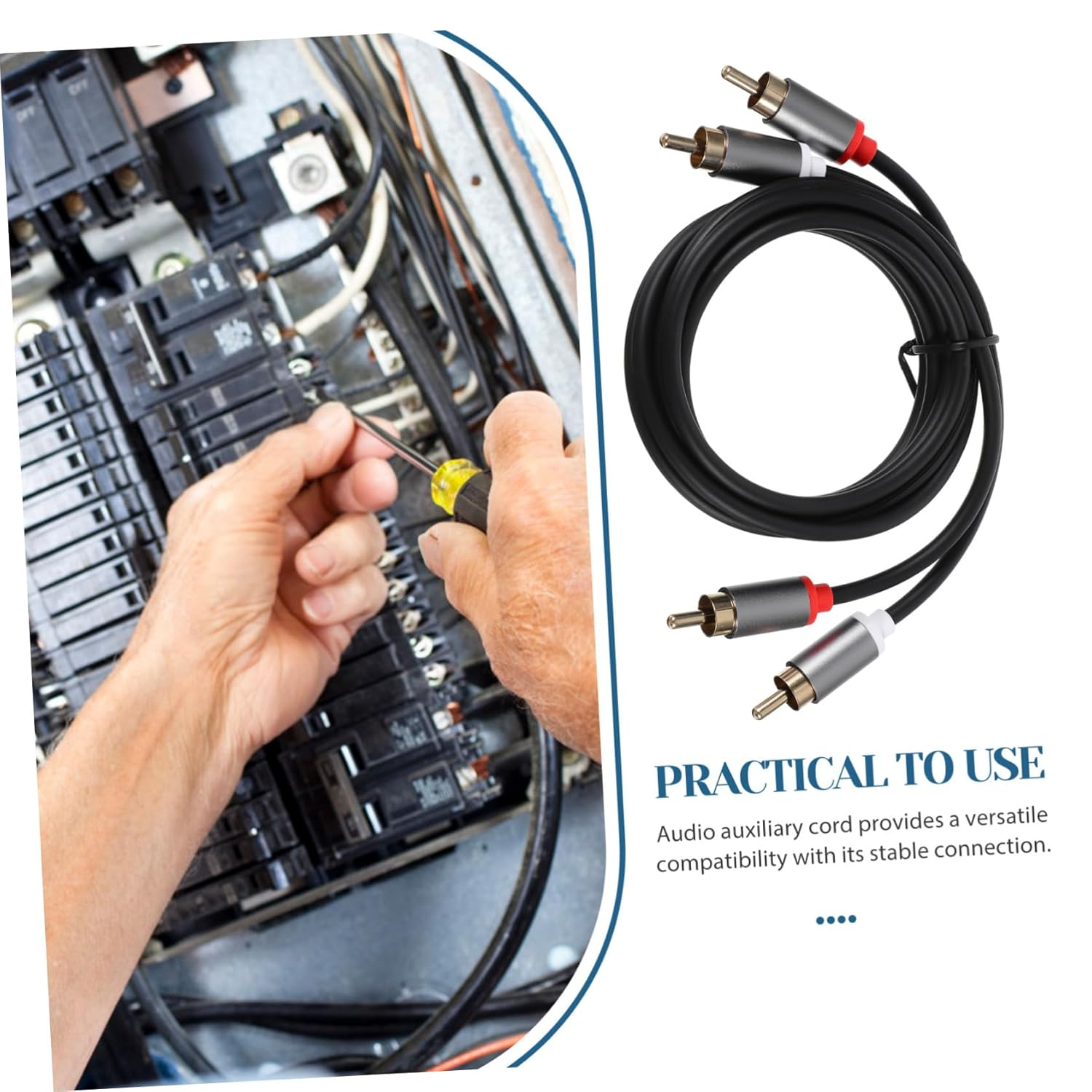 Yardenfun Audio Video Cable for Home Theater and Tv and Construction Stylish Design for Signal Transmission image number 5