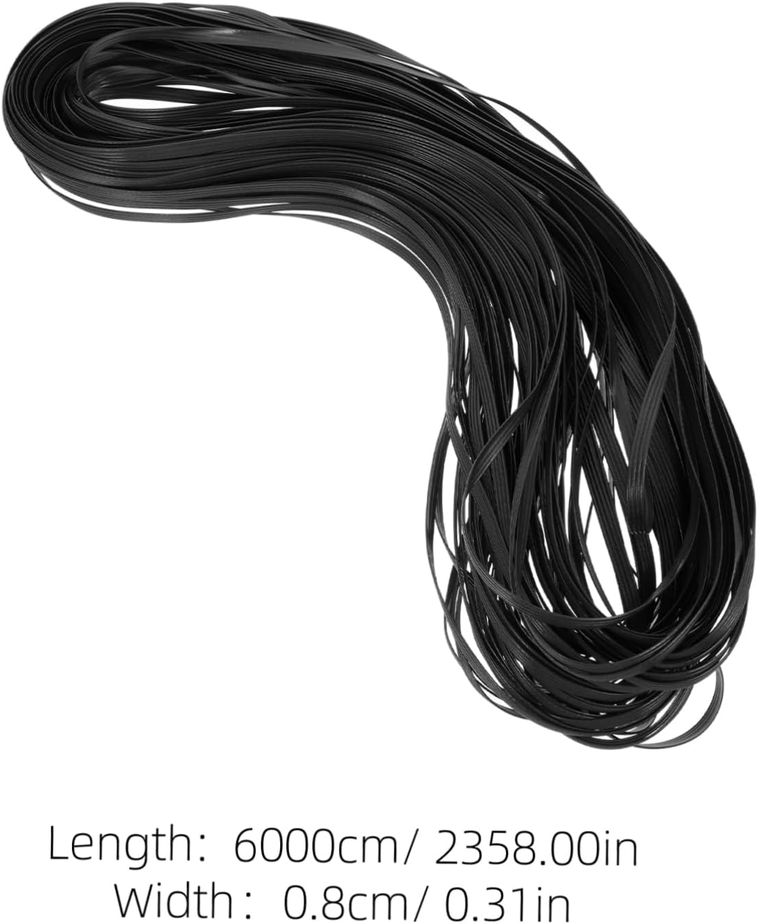 SUPVOX Pe Plastic Rattan Repair Kit Wicker Furniture Repair Strips for DIY Basket Weaving and Rattan Chair Restoring, Multi-Functional Plastic Wicker Material for Home and Outdoor Use image number 3