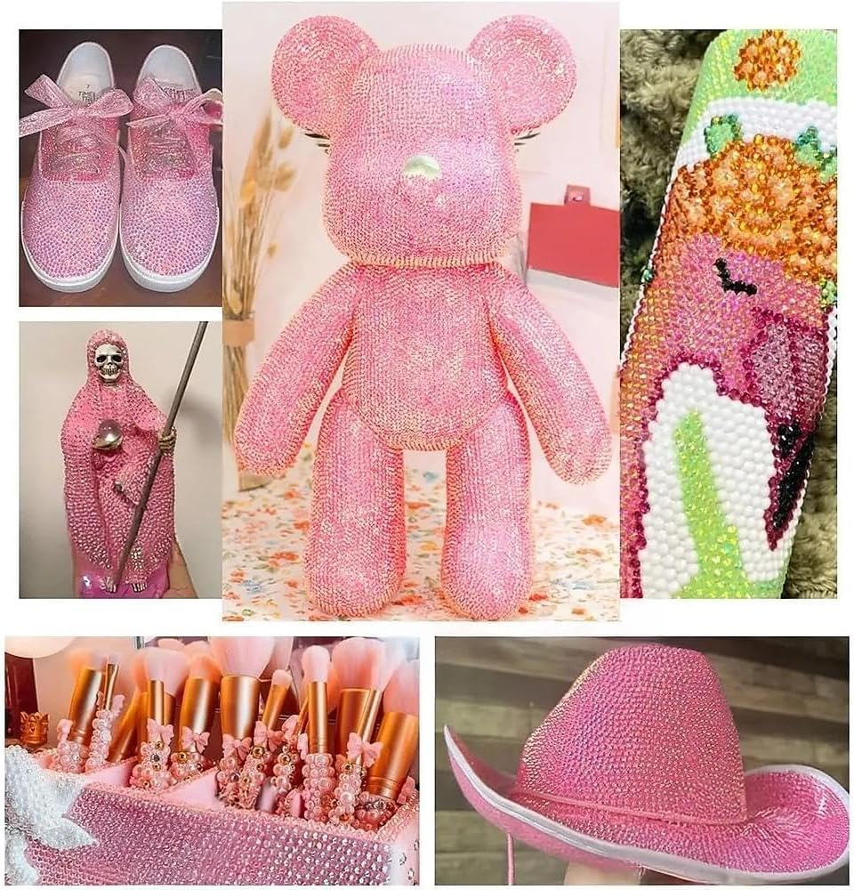 Flatback Resin Rhinestones for Nail Art DIY Crafts, 6000PCS Multi-Size Sparkling Gems Nail Charms Crystals for Bedazzling - Ermaoo image number 3