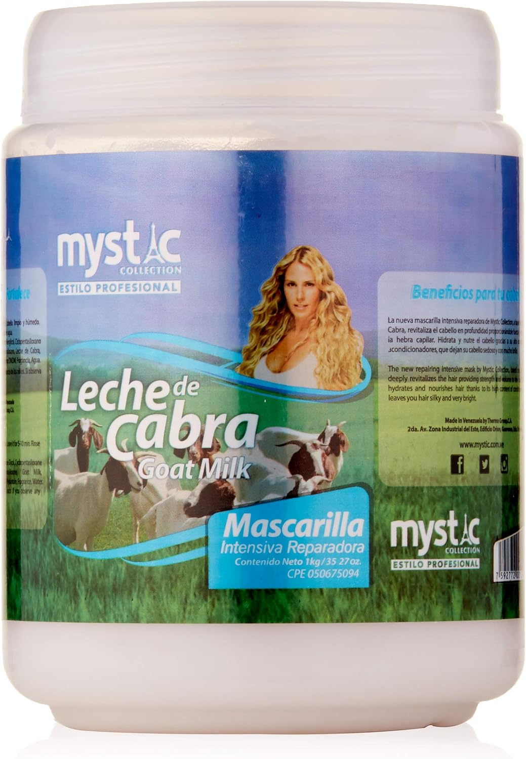 Kleravitex Goat Milk Treatment Mask for Dry Hair / Tratamiento Leche De Cabra Cabello Seco 35Oz. image number 1