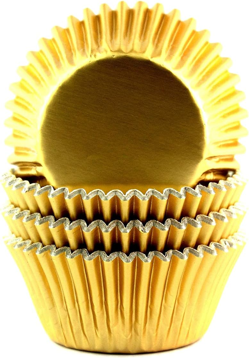 Eoonfirst Foil Cupcake Liners Valentine'S Day Standard Baking Cups 100 Pcs (Pink)