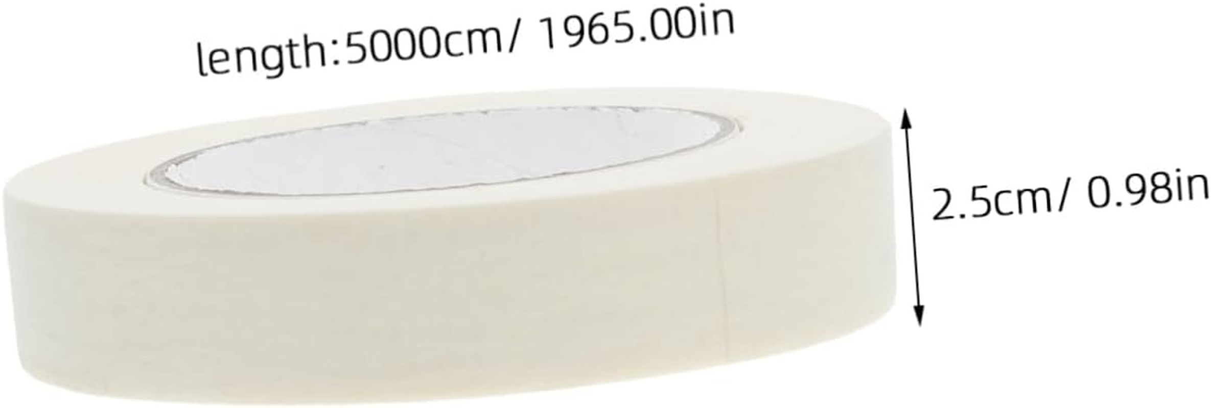 Jojofuny Masking Tape Roll Thin Tearable Adhesive Masking Tape for Painting Supplies Car for DIY Art Projects and Watercolor Painting