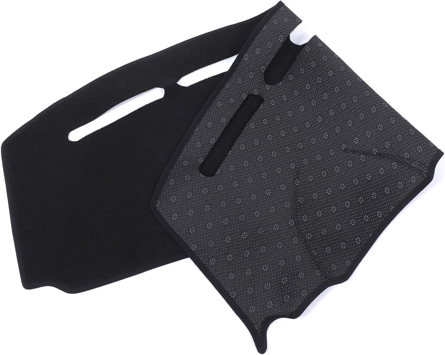 Yinaniutos Dash Mat Compatible with Fiat 500 2008-2023 Accessories | Polyester Fiber Dashboard Cover Sunshade Pad | RHD Version (Black) image number 4