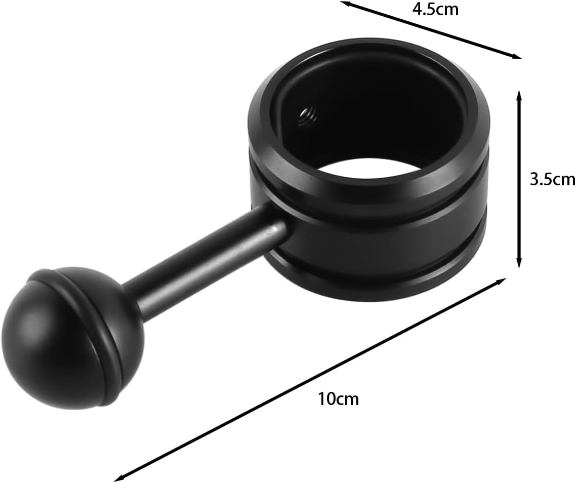 Laroal Diving Fill Light Clip Underwater Flashlight Ball Joint Diving Flashlight Clamp Underwater Photography Lighting Ball Head Clamp image number 2