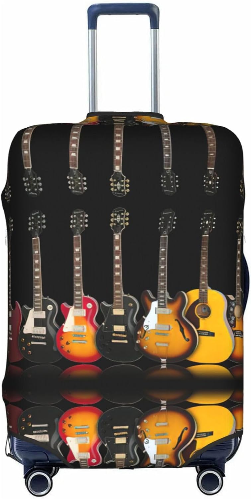 Odddot Electric Guitar Print Travel Luggage Cover,Suitcase Protector Cover, Washable Baggage Covers,For 18-32 Inch Luggage, Electric Guitar, Large image number 3