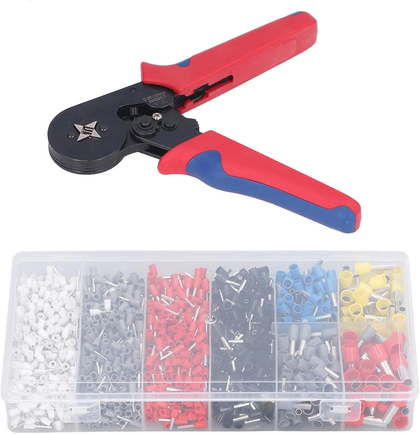 Copper Ferrule Crimping Tool Kit Efficiently Strips Terminals Portable Set for Various Equipment image number 4