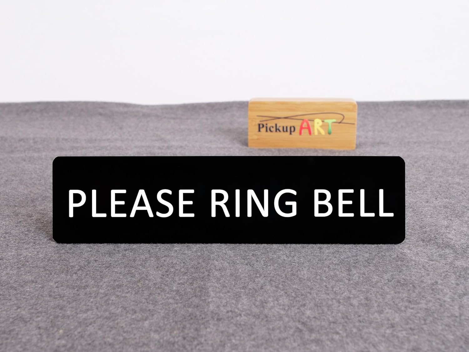 PLEASE RING BELL Sign Self Adhesive Plaque Decal Door HOUSE SIGN DOOR SIGN (Style 1, 20X80Mm) image number 2