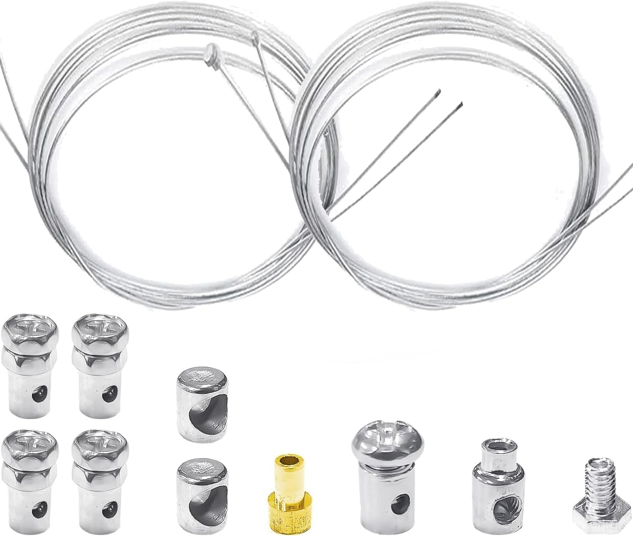 2M Universal Cable Repair Kit for Motorcycle Inner Clutch Throttle Brake Repair Kit Universal Inner Clutch Throttle Nipples Brake Cable Repair Kit Motorcycle Accessory image number 4