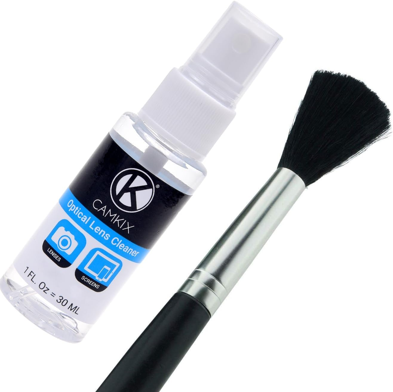 Camkix Professional Camera Cleaning Kit for DSLR Cameras- Canon, Nikon, Pentax, Sony - Cleaning Tools and Accessories (With Optical Lens Cleaning Fluid, Camera Cleaning Kit for DSLR Cameras) - Empty Reusable Spray Bottle image number 3