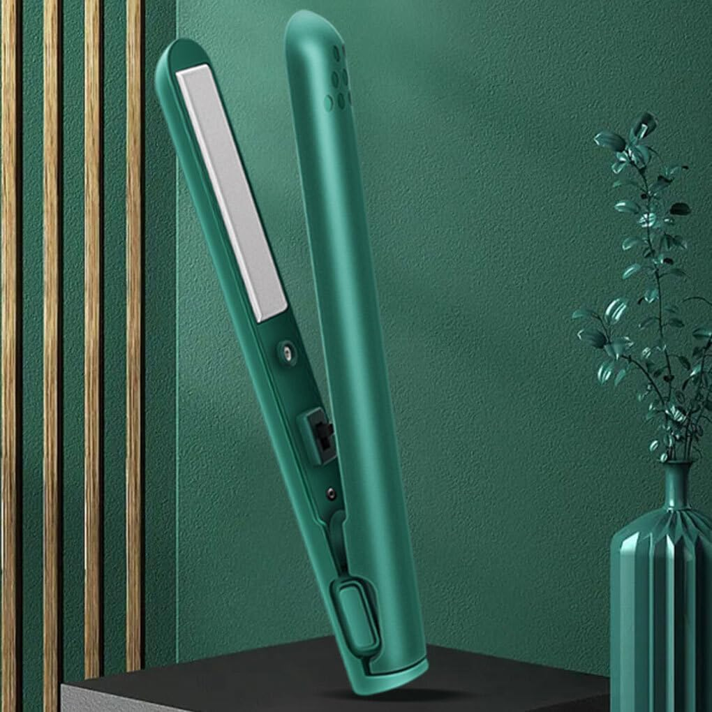 Compact Hair Iron Straightener Styling Made Ple Mini Hair Straightener ABS Straightening Hair Styling Hair Curlers, Blue image number 3