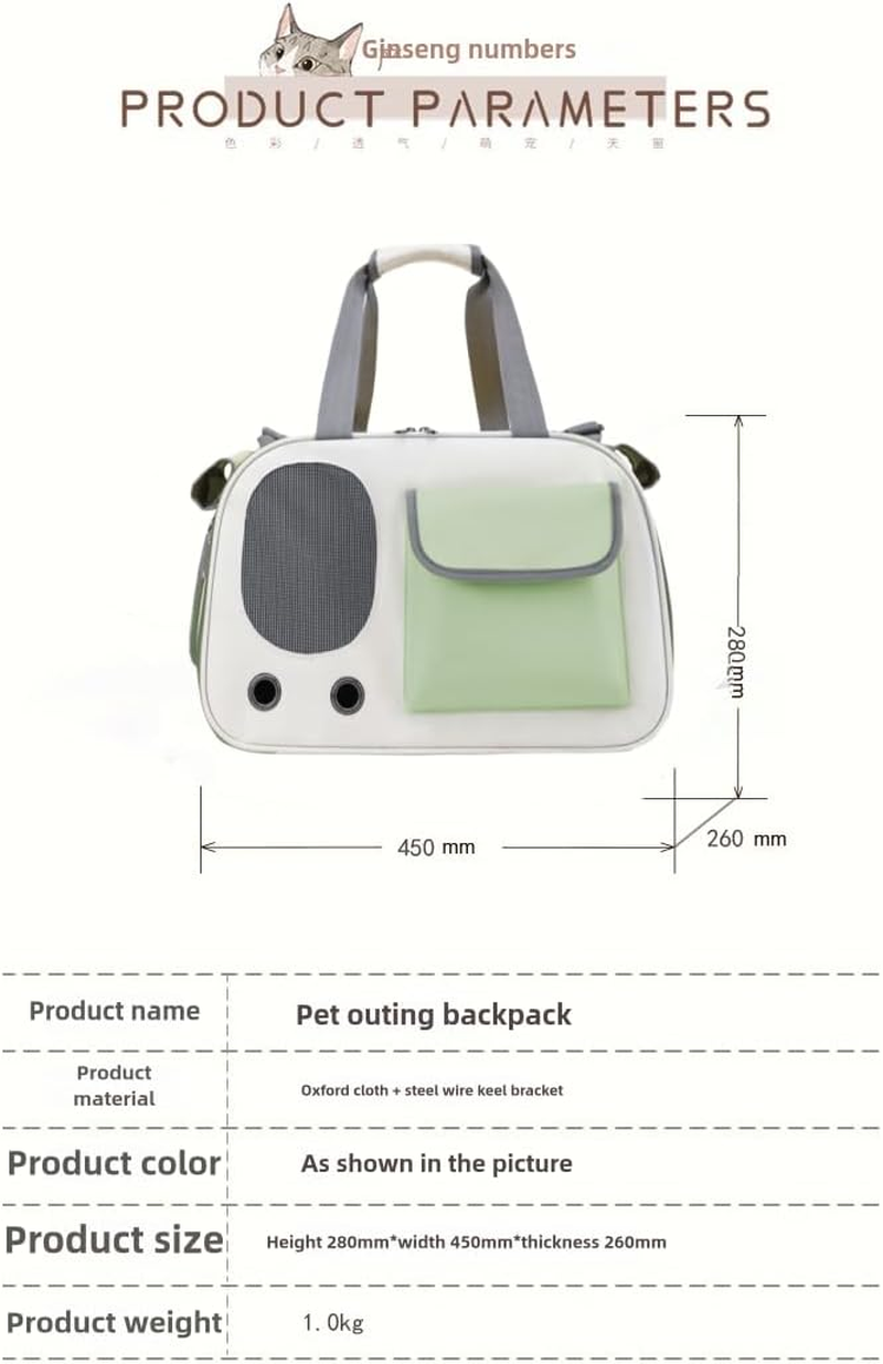 Collapsible Airline Approved Pet Carrier for Cats & Dogs up to 17 Lbs &ndash; Soft-Sided Travel Carrier with Breathable Mesh, Roll-Up Curtain & Easy-Clean Design (Green+Beige) - Grey+Black image number 5