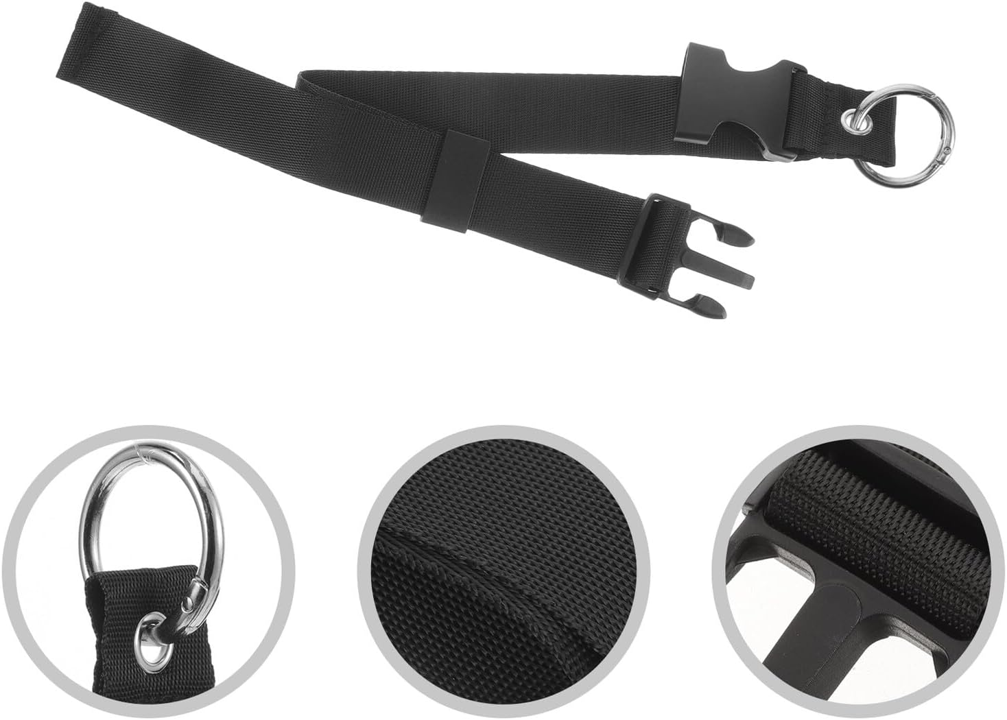 MOBUTOFU 4Pcs Travel Luggage Buckle Straps with Snap Clasp for Backpack Replacement Outdoor Packing Belt for Hiking Camping Suitcase Security and Easy Carrying image number 5