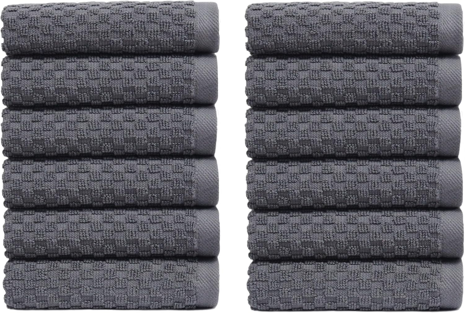 Cotton Craft - 4 Pack Eurospa Waffle Weave Oversized Bath Towels 30X56 - White - 100% Pure Ringspun Combed Cotton - True Luxury Inspired by the Finest European Spas and Resorts