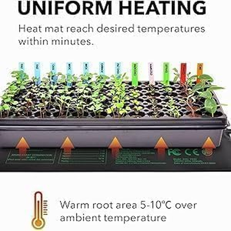 Seedling Heat Mat,2 Pack Hydroponic Heating Pad,Warm Hydroponic Heating Pad for Plant Greenhouse Incubator, Seed Germination, Australian Plug(52 X 25Cm/10 X 20.75 Inch) image number 5