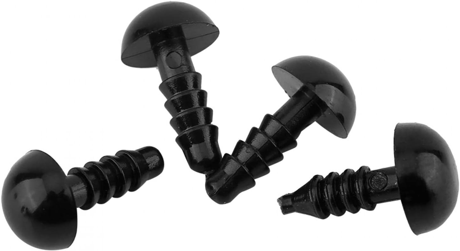 Safety Eyes, 100Pcs Stuffed Animal Eyes Plastic Craft Crochet Eyes Bear Crochet Toy for DIY of Puppet, Bear, Toy Doll Making Supplies, Various Sizes(12Mm) image number 5