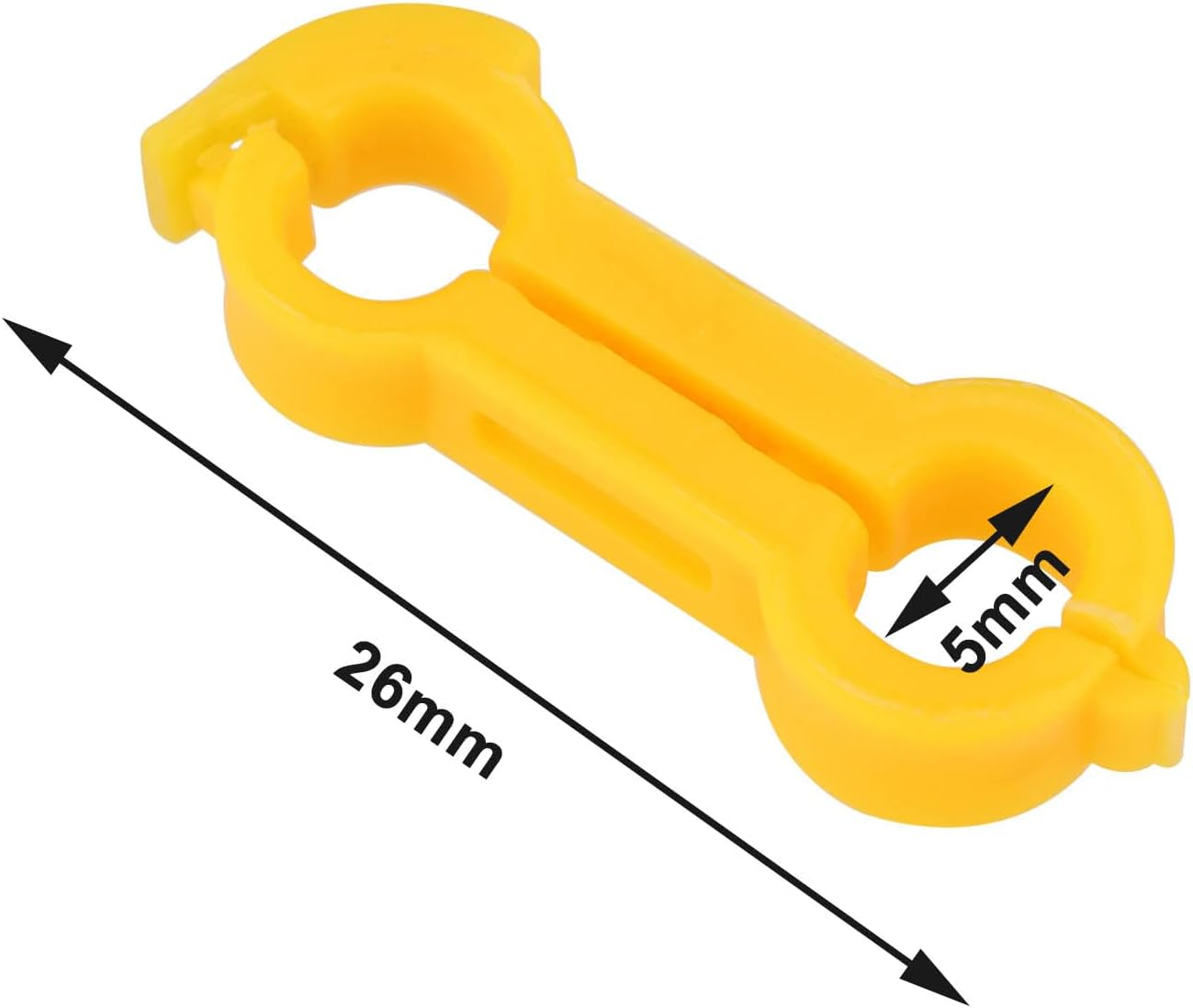 Emagtech 2Pcs 5Mm Bird Splayed Leg Treatment Ring Bird Splay Leg Hobble Leg Bands for Exhibition Budgies Lovebirds and Parakeets Orange