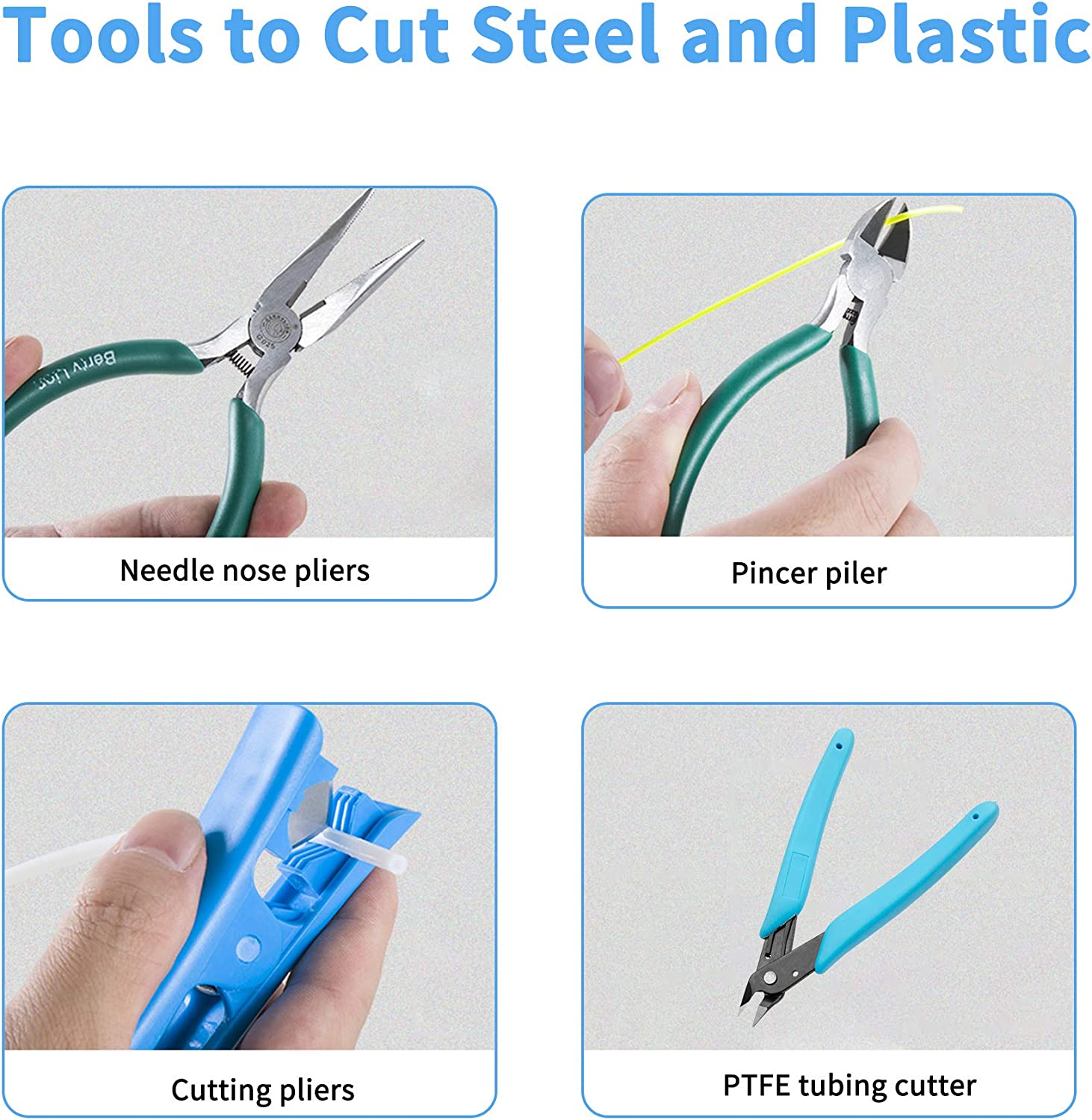 Creality 3D Printer Tool Kit Box Includes Assembly, Cleaning/Removal, Filament Cutting Tools, 8 Extruder Nozzles and SD Card Reader with Storage Box for 3D Printers, 35 Piece image number 6