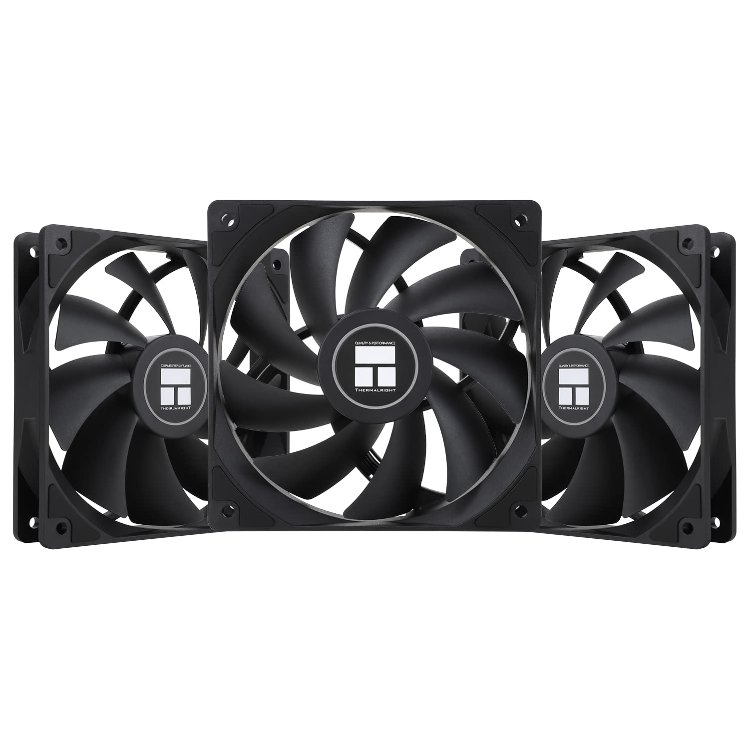 Thermalright TL-C12C X3 CPU Fan 120Mm Case Cooler Fan, 4Pin PWM Silent Computer Fan with S-FDB Bearing Included, up to 1550RPM Cooling Fan（3 Quantities）