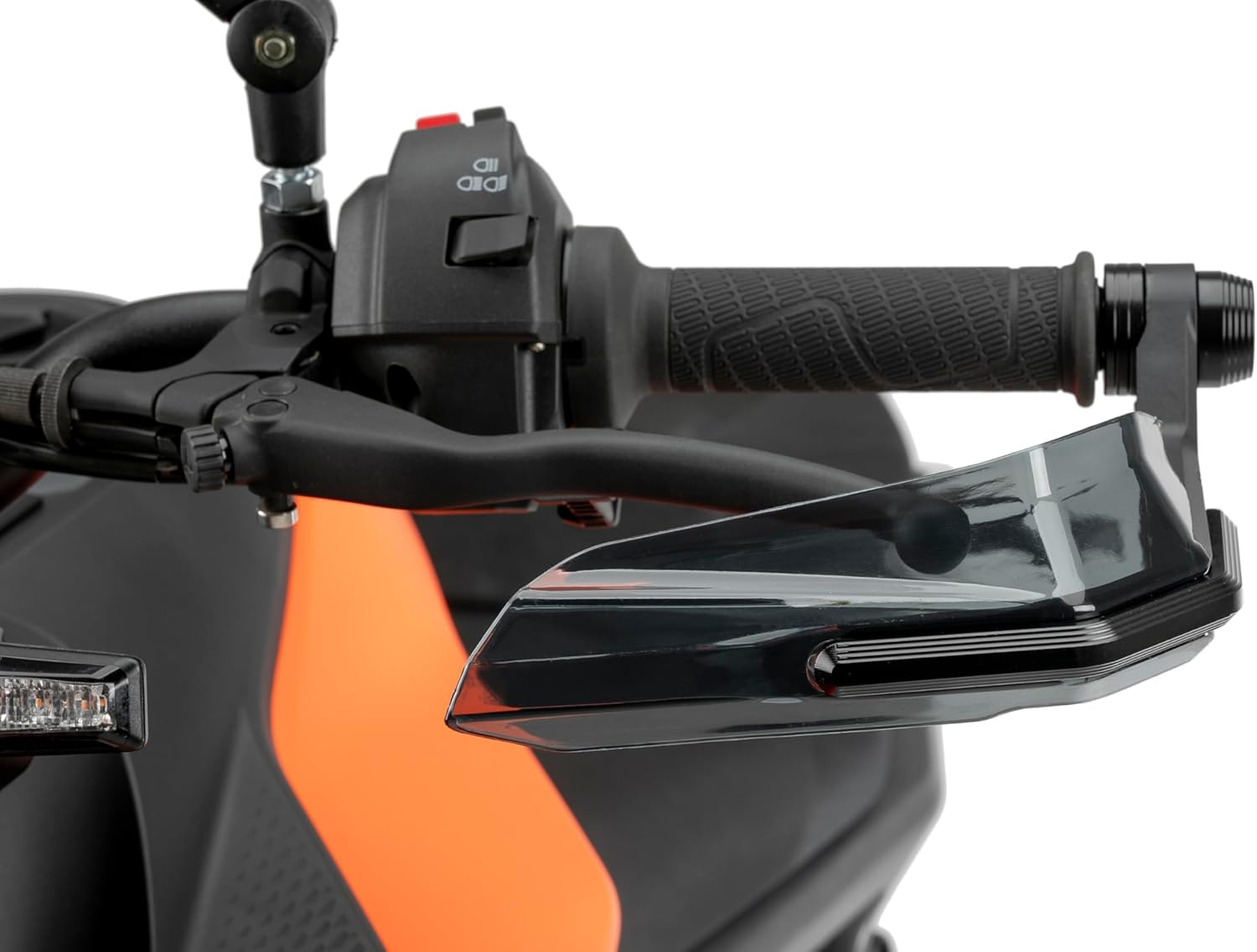 Puig 22057N Avant Handguards, Set of Handguards with M8 Screw and Smoked Deflector, Aerodynamic Design, Protection against Impacts and Weather, Ideal for Trail Bikes and Road Adventures, Black image number 2