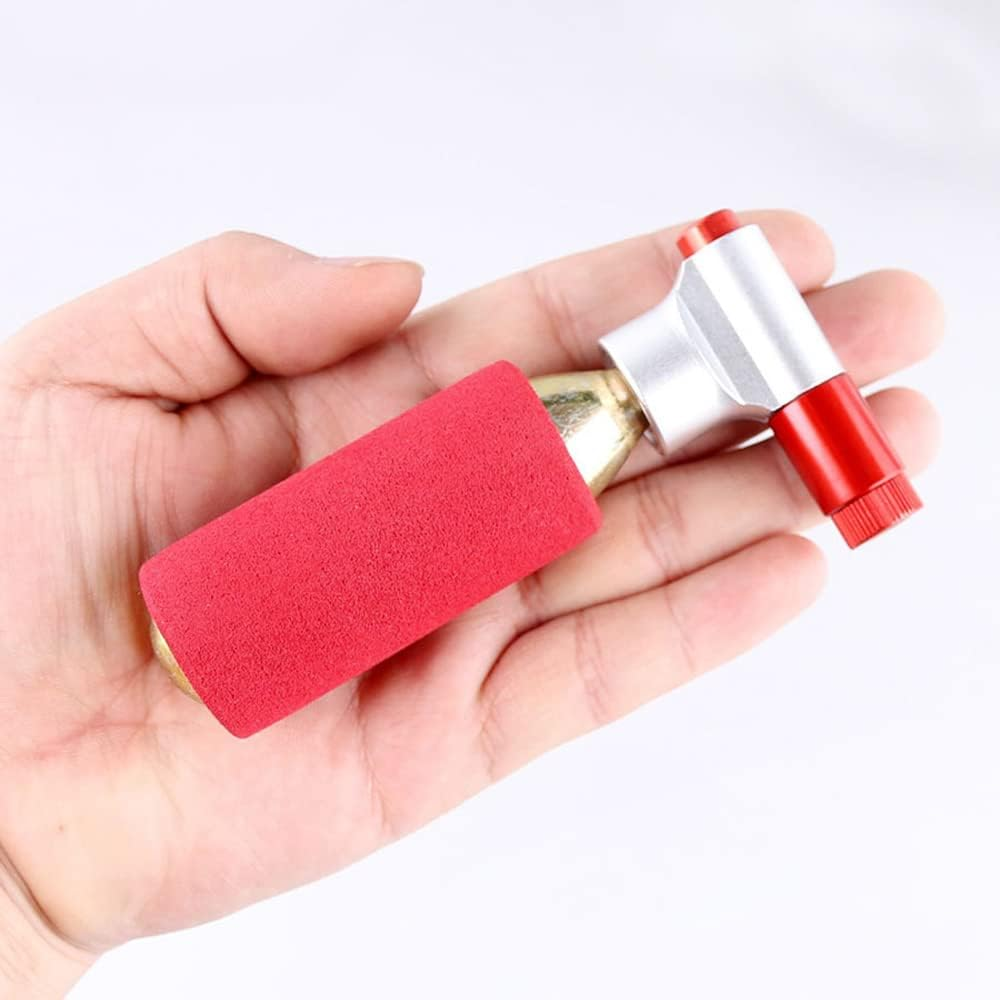 Sagasave CO2 Bike Pump, Inflator Kit with Head & Safety Sleeve, Presta & Schrader Valve Compatible (No CO2 Cartridges) image number 2