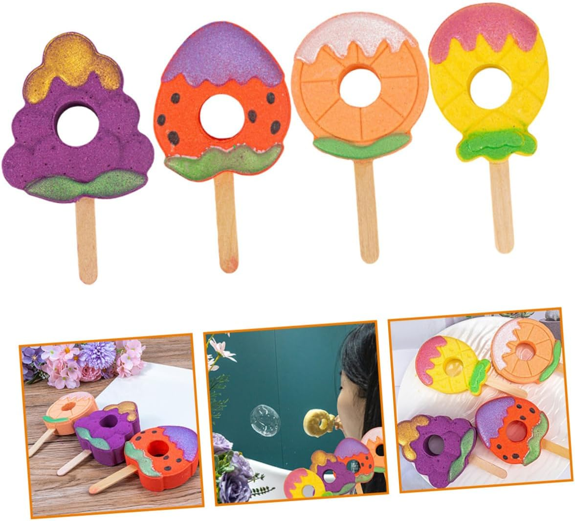 OATIPHO 4Pcs Bomb Salt Essential Oil Creative Bathing Toys Boys and Girls Bubble Bath image number 1