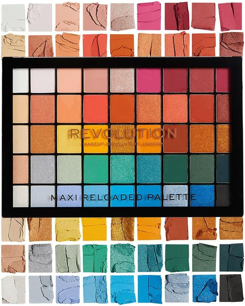 Makeup Revolution, Maxi Reloaded Big Shot Eyeshadow Palette, 45 Shades, 60.8 G