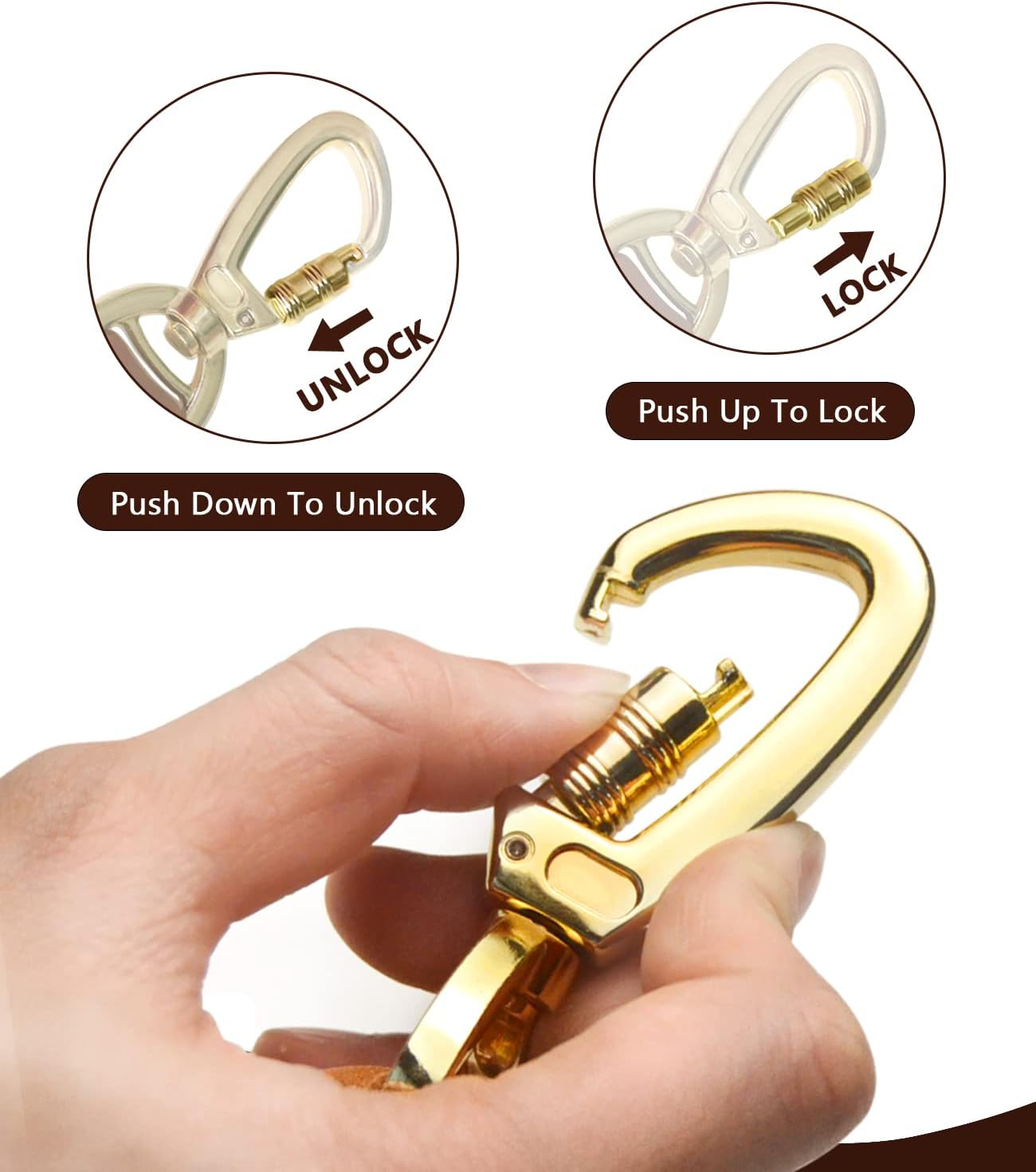 Vivi Bear Braided Genuine Leather Dog Leash 3.6Ft Long Durable Pet Walking Dogs Training Lead for Large Dogs - Brown - 1Inch Wide image number 6