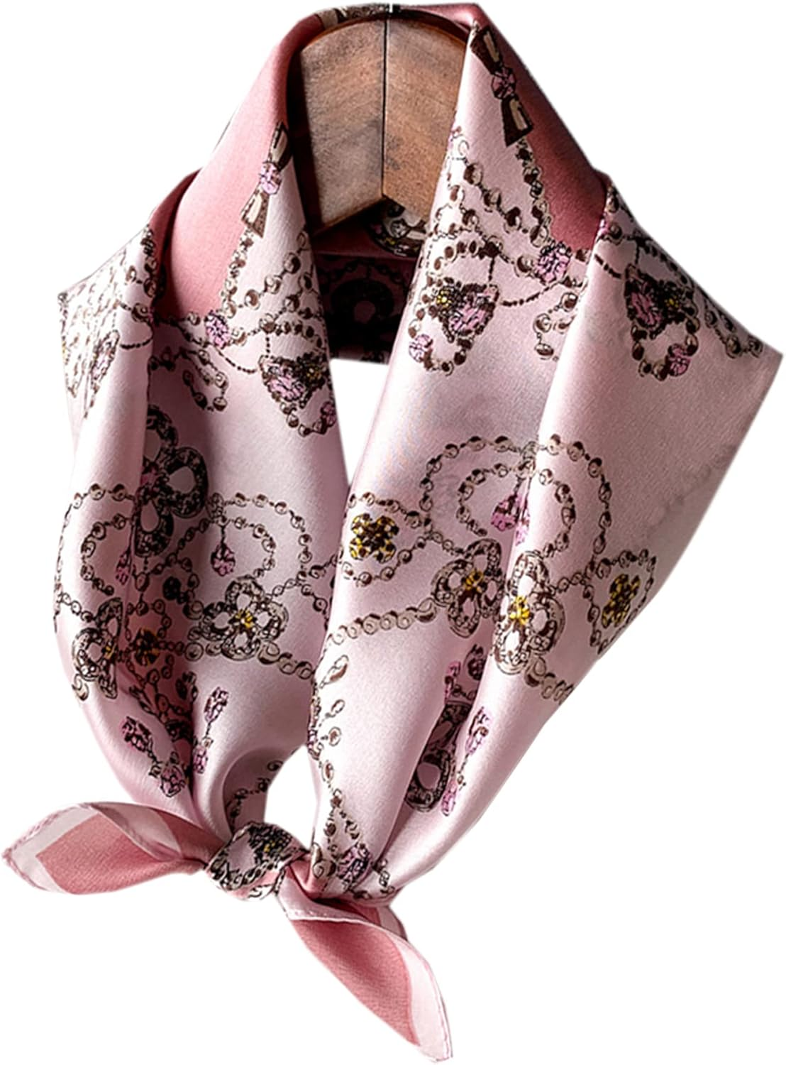 100% Real Mulberry Silk Square Scarf,Lightweight Neckerchief Head Scarf Scarves Bandanas Hair Scarf Neck Scarf for Women/Men