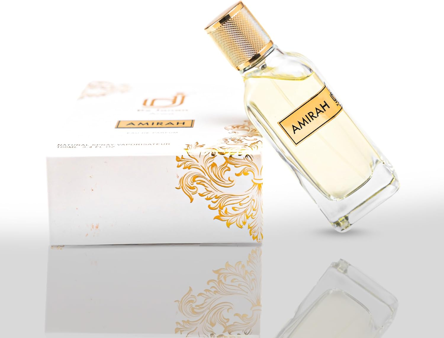 De Janan AMIRAH Eau De Parfum for Women &ndash; a Regal & Captivating Fragrance &ndash; Enchanting Blend of Rose, Jasmine & White Musk &ndash; Long-Lasting, Elegant & Feminine Scent &ndash; 100Ml (Pack of 1) image number 2