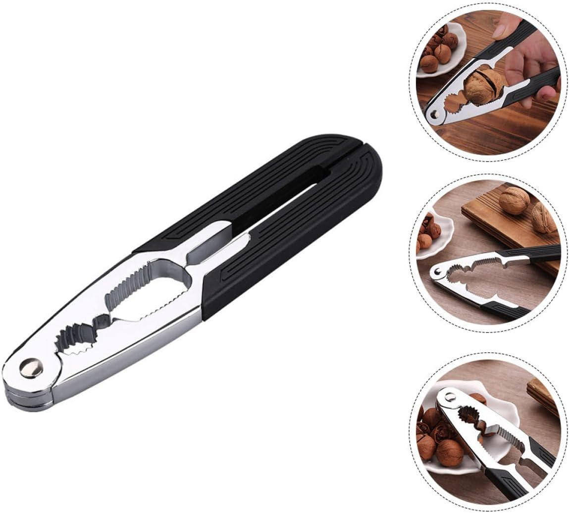 HINTRMENT Stainless Steel Nut Opener with Anti-Slip Handle Household Nut Sheller for Walnuts Pecans Macadamia Chestnuts Lightweight Kitchen Gadget and Peeling image number 6