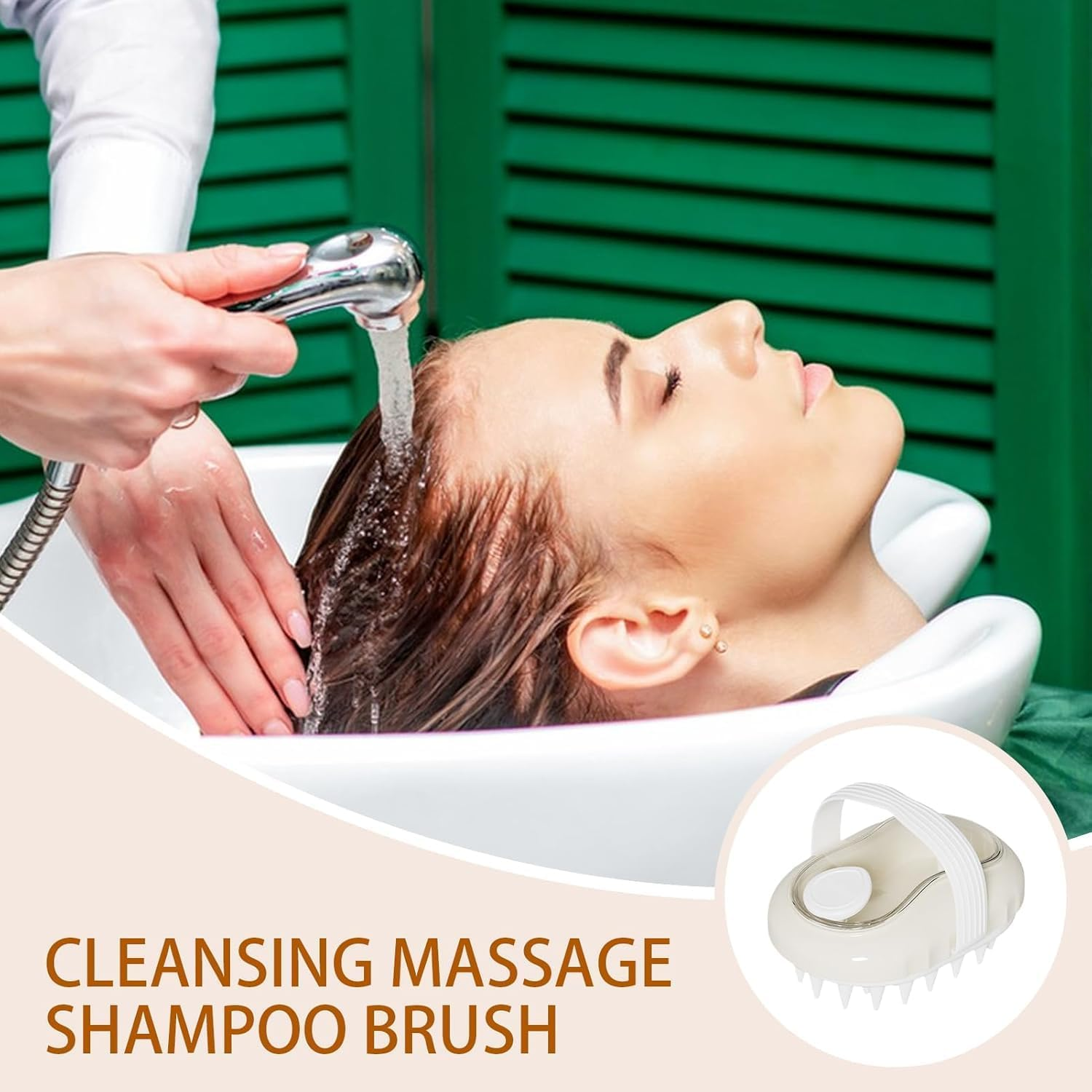 Fokmuaex Scalp Massager Brush with Soft Silicone Bristles, Hair Growth Scalp Scrubber for Exfoliation & Stress Relief, Shampoo Brush for Wet/Dry Hair & Head Massage (Yellow) image number 6