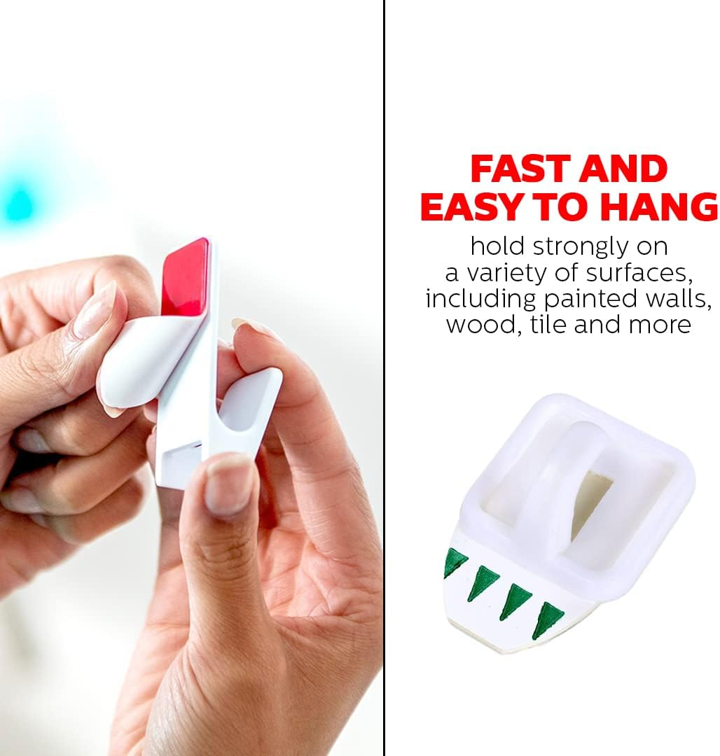 Handy Hardware Plastic Removable Square Hook (Pack of 6), 27 Mm X 27 Mm Size image number 3