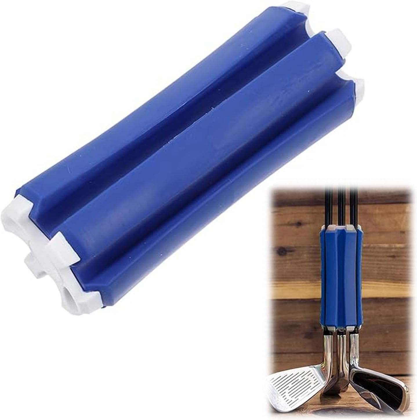 WADY Golf Club Carrier, Portable Golf Club Retainer, Golf Club Retainer Fixed Support Fixed Clip Holder Holds up to 6 Clubs, Golf Club Divider for Carrying