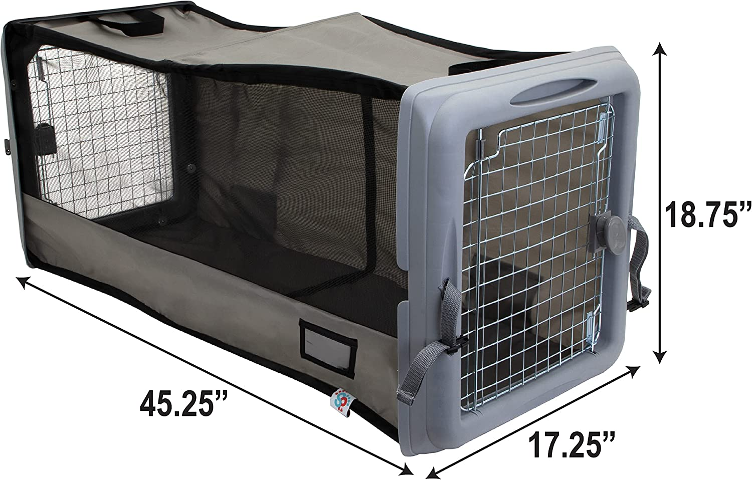 Sportpet Car Seat Pet Crate, Car Kennel, Pet Tube Kennel, Pop Open Crate image number 5