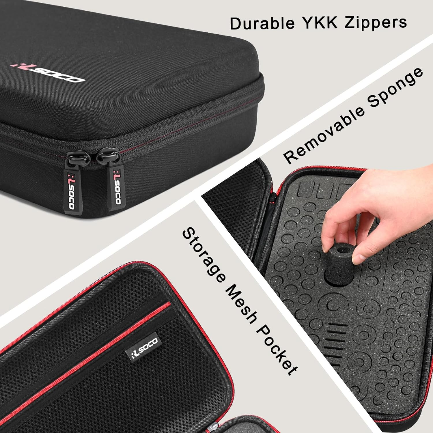 RLSOCO Battery Organizer Storage Case - Holds 120+ Batteries: AA, AAA, C, D, 9V & More - Black image number 3